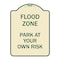 Signmission Designer Series Sign-Flood Zone, Tan & Green Heavy-Gauge Aluminum Sign, 24" x 18", TG-1824-23951 A-DES-TG-1824-23951 - alternate 1